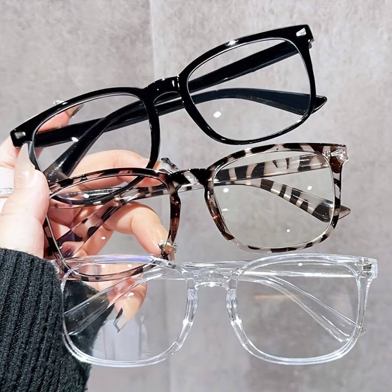 Gaming Accessories Men - 1/2/3Pcs Square Anti Blue Light Glasses