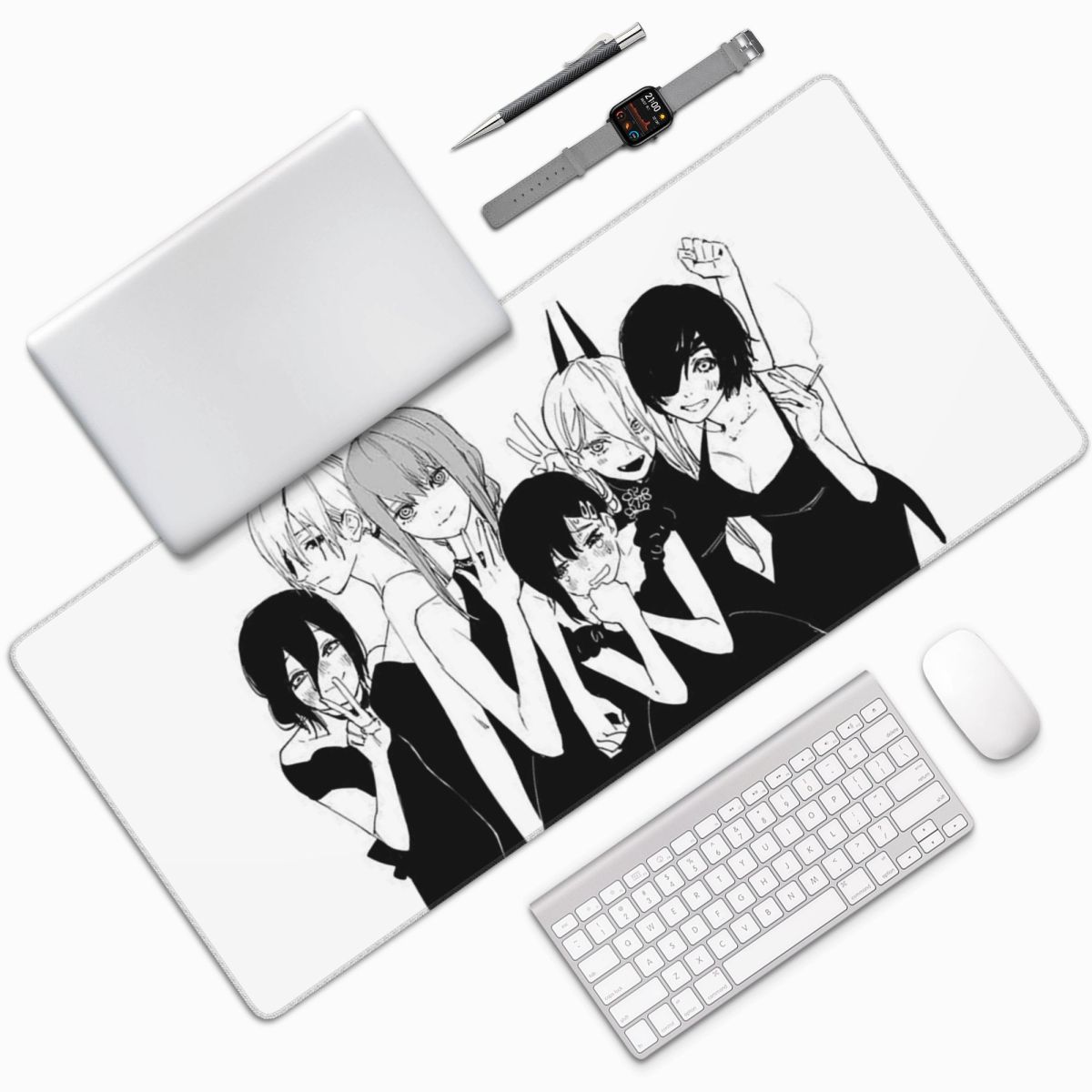 Gaming Accessories Men - Anime Chainsaw Man Large Mouse Pad