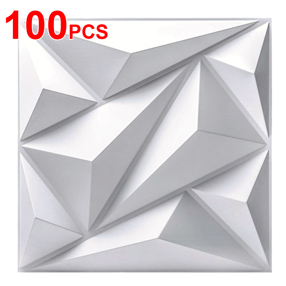 Gaming Accessories For Room - 50/100Pcs 3D Wall Panel Diamond 30x30cm