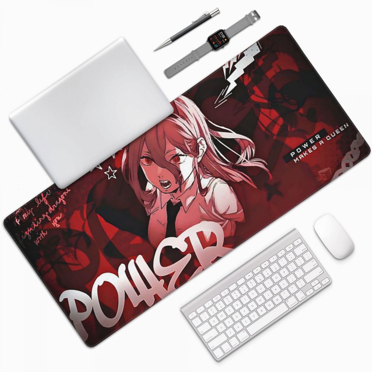 Gaming Accessories Men - Anime Chainsaw Man Large Mouse Pad
