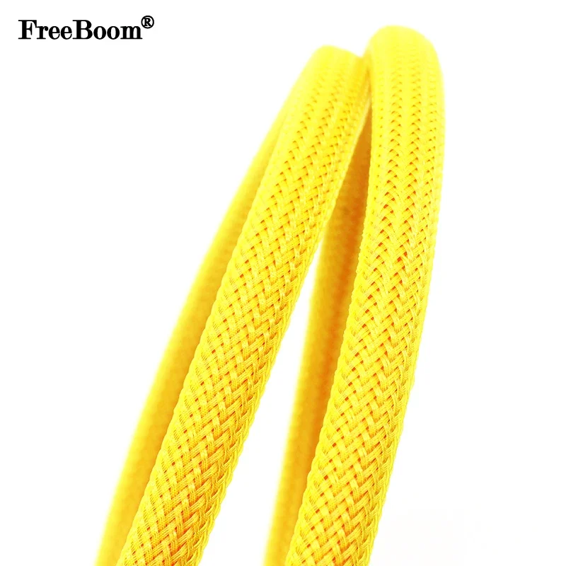 Cable Sleeve Braided - 1~50m Yellow PET Braid Sleeve 2/4/6/8/10/12/14/16/20/25/30mm
