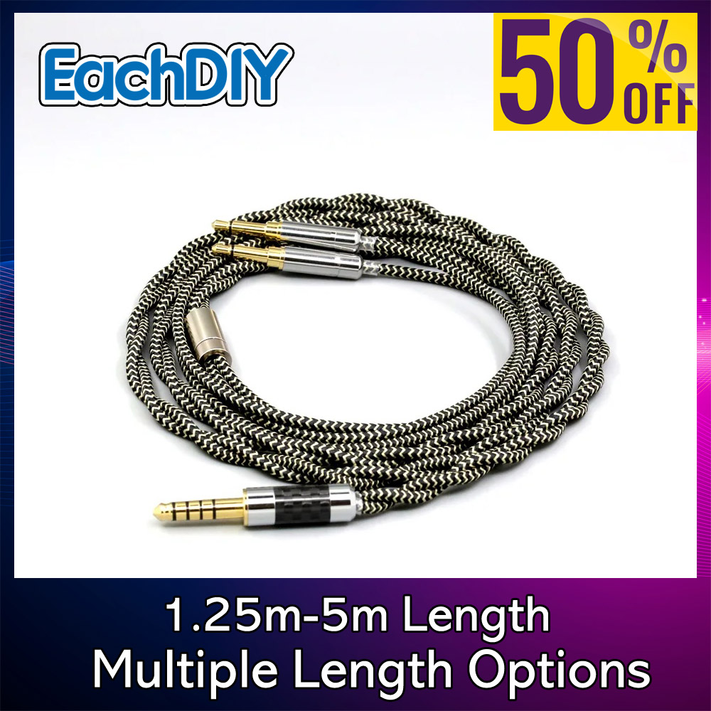 Cable Sleeve Braided - 2 Core 2.8mm Litz OFC Earphone