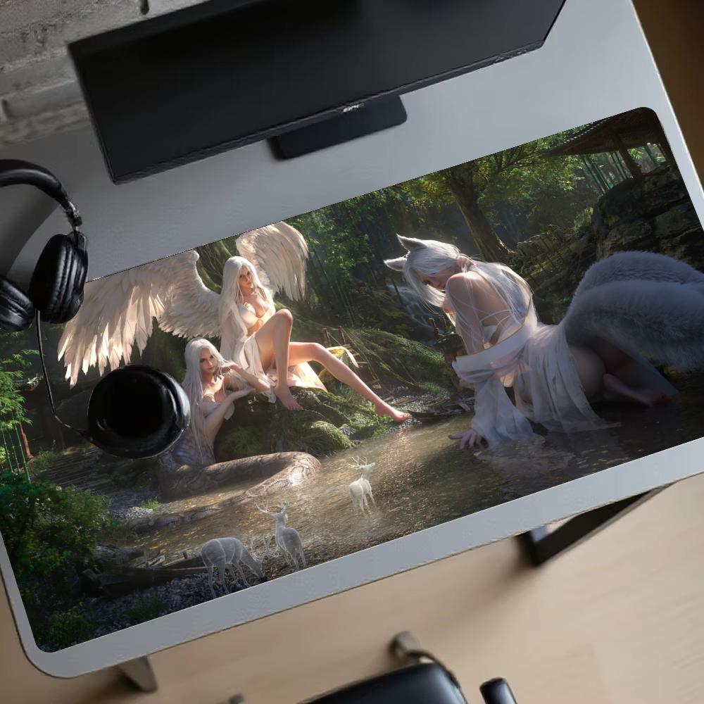 Forest girl Gaming Mats Extend - Gaming Accessories Pc Setup review and price