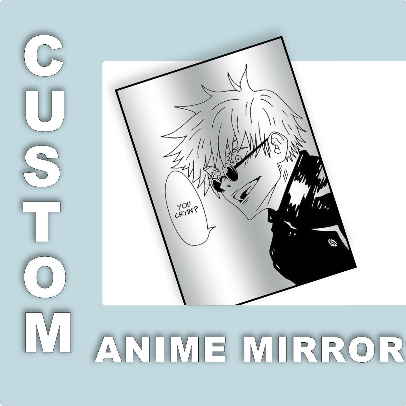 Custom Design Anime Mirror Vin - Gaming Accessories For Room review and price