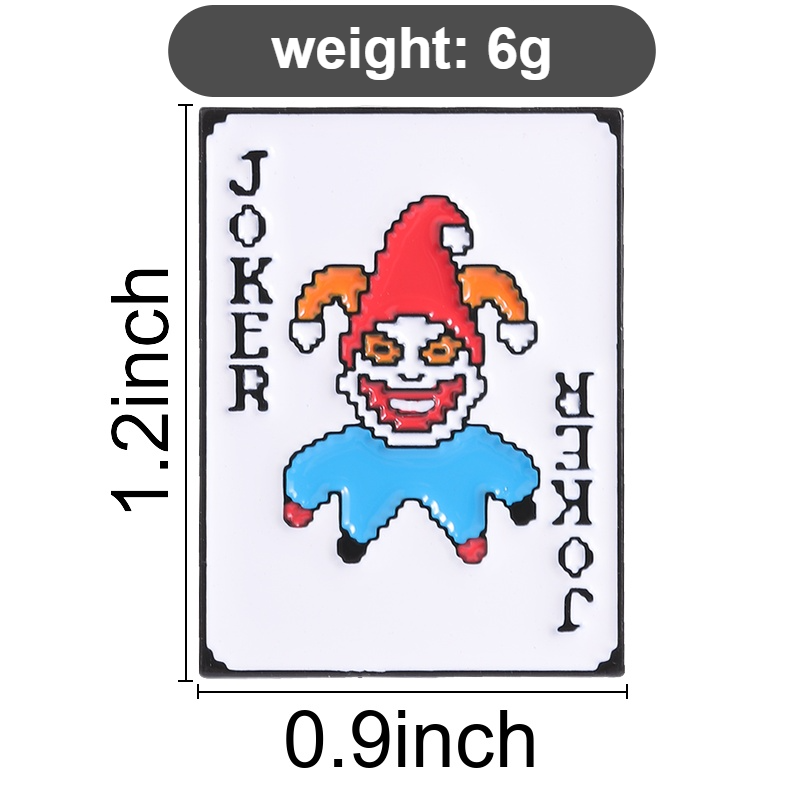 Poker Joker Enamel Pins Pixel  - Joker Gaming Accessories review and price