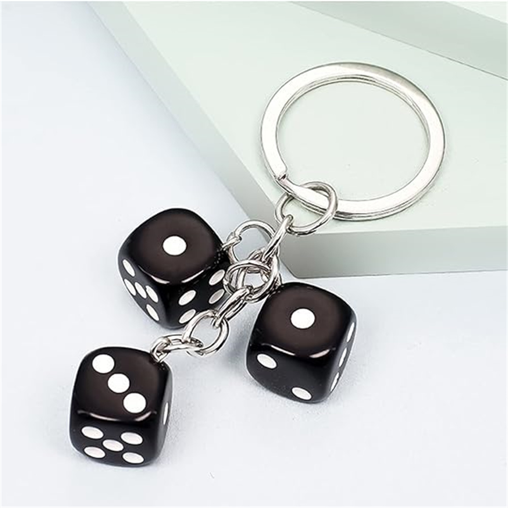 Cute 3D Dice Keychain Gaming R - Gaming Accessories Men review and price