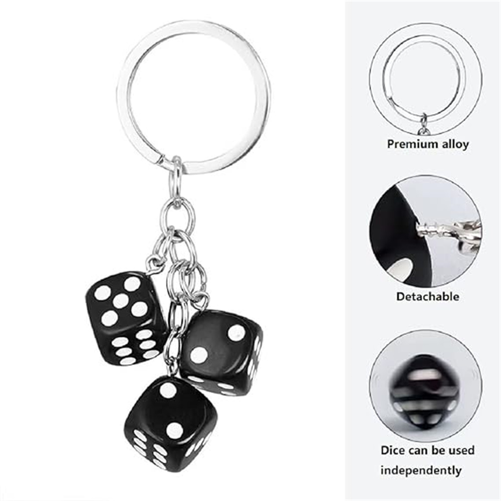 Cute 3D Dice Keychain Gaming R - Gaming Accessories Men review and price
