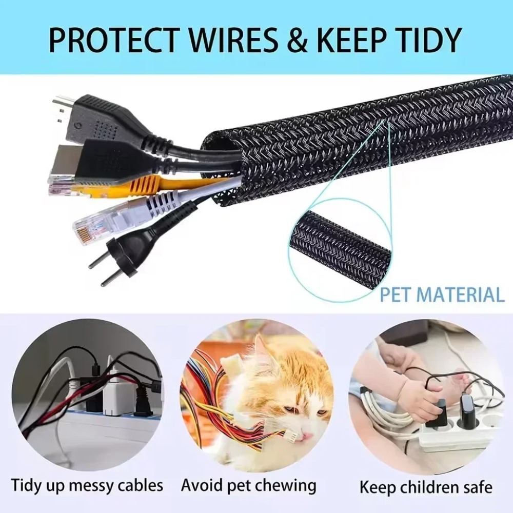 9-15M Plit Pipe Tube Protector - Cable Sleeve Braided review and price