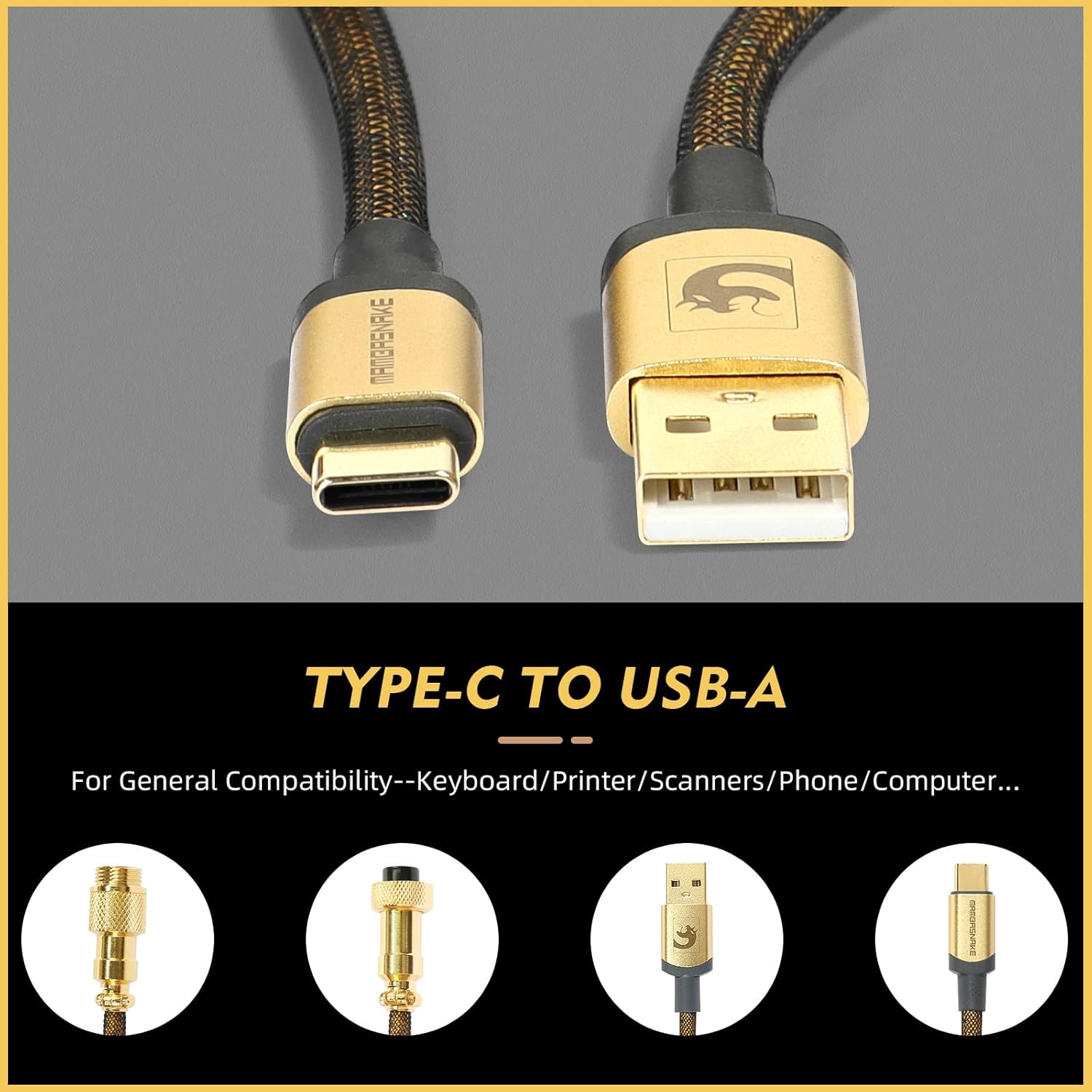 ATTACK SHARK * MAMBASNAKE C03  - Cable Sleeve Braided review and price