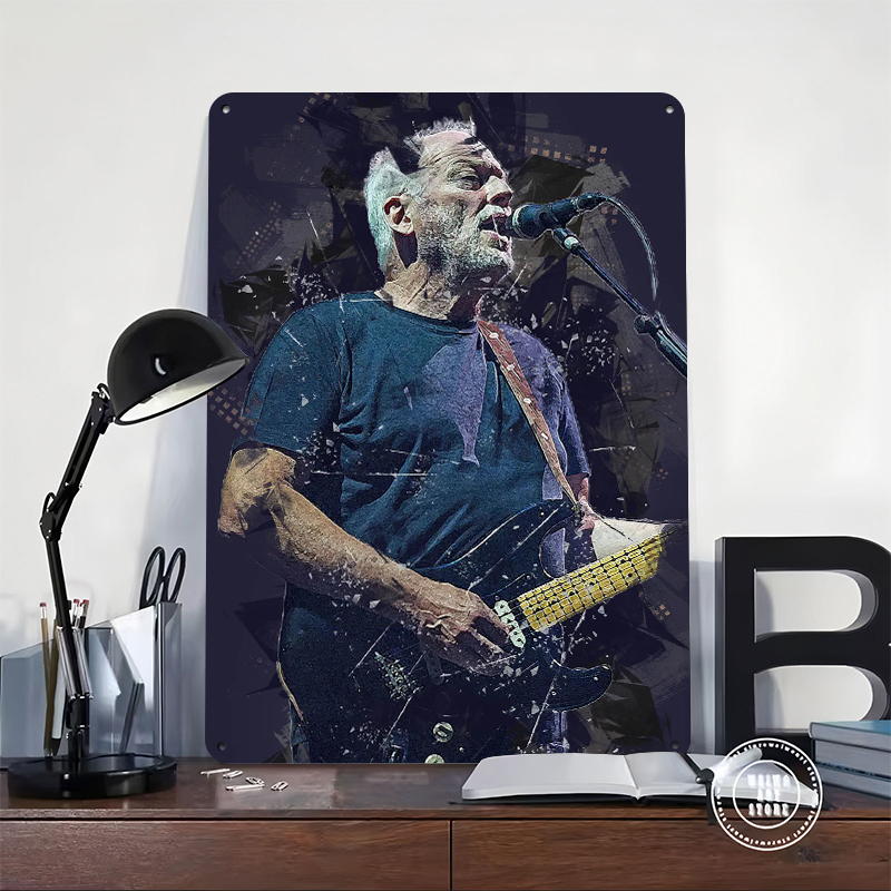 David Gilmour Metal Poster Cus - Gaming Accessories Men review and price