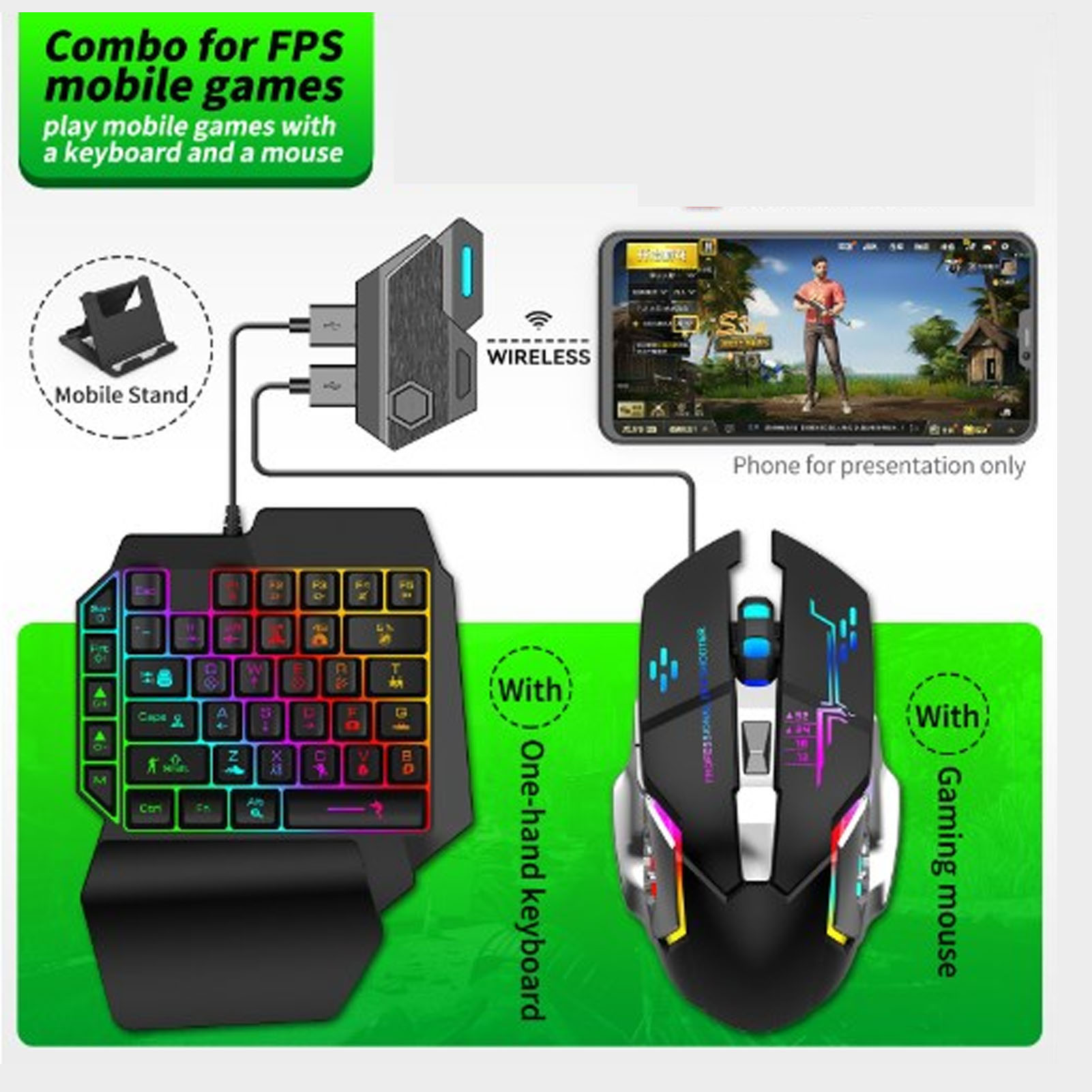 Keyboard Mouse Converter Set R - Gaming Accessories For Phone review and price