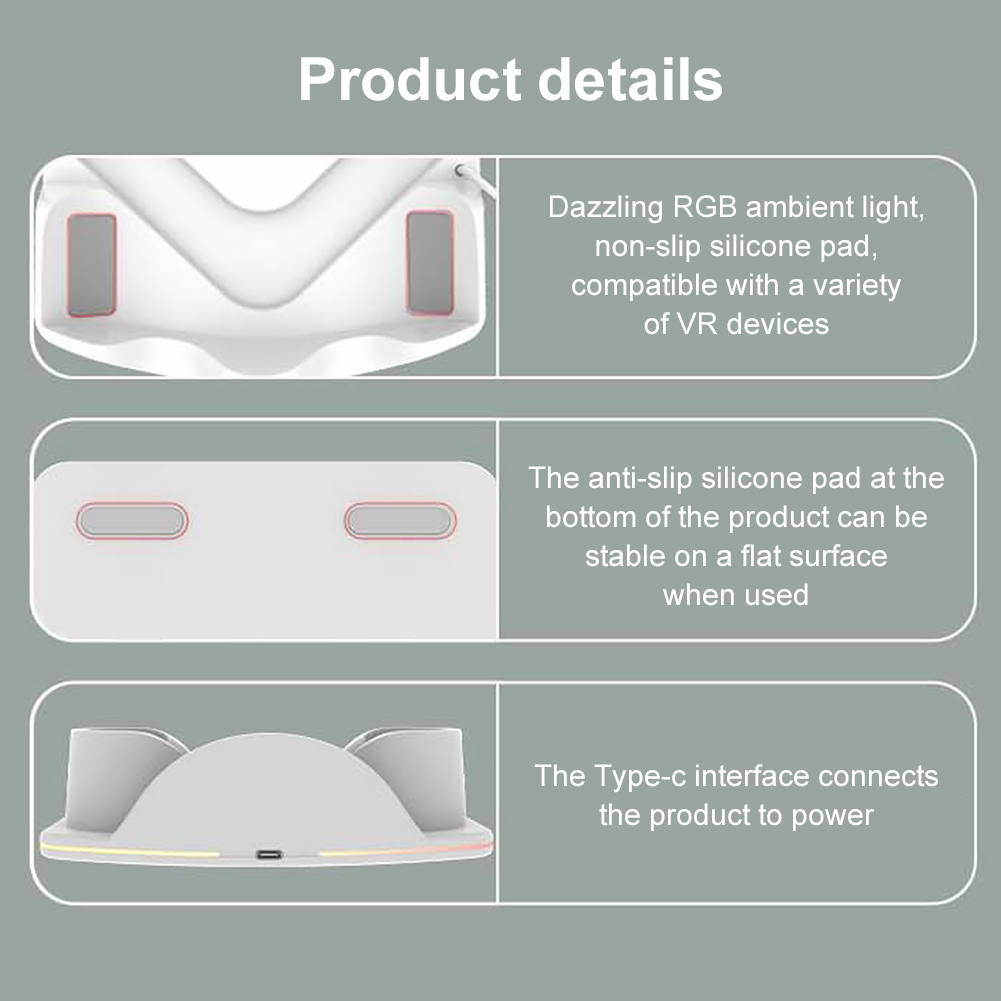 Charging Dock for Meta Quest 3 - Headset Stand Rgb review and price