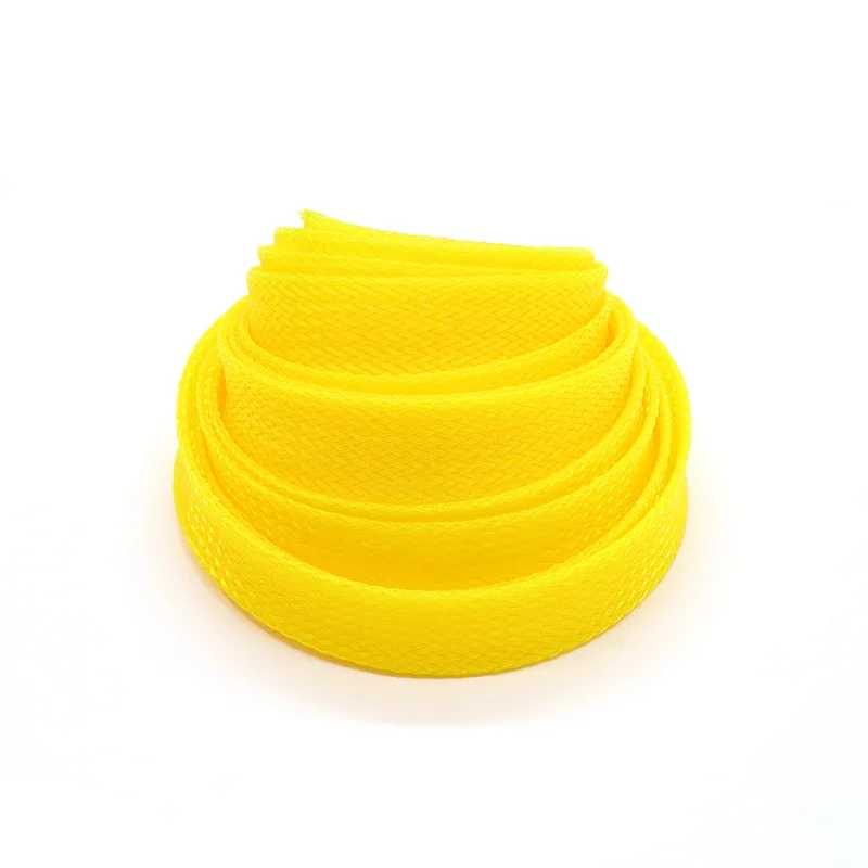 1~50m Yellow PET Braid Sleeve  - Cable Sleeve Braided review and price