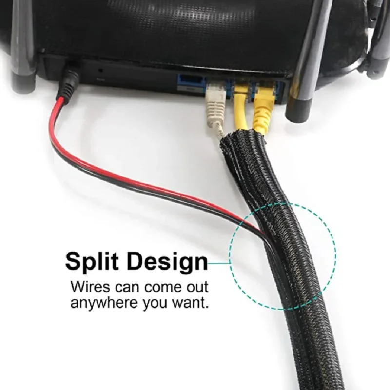 1m 3m 5m braided cable sleeve  - Cable Sleeve Braided review and price