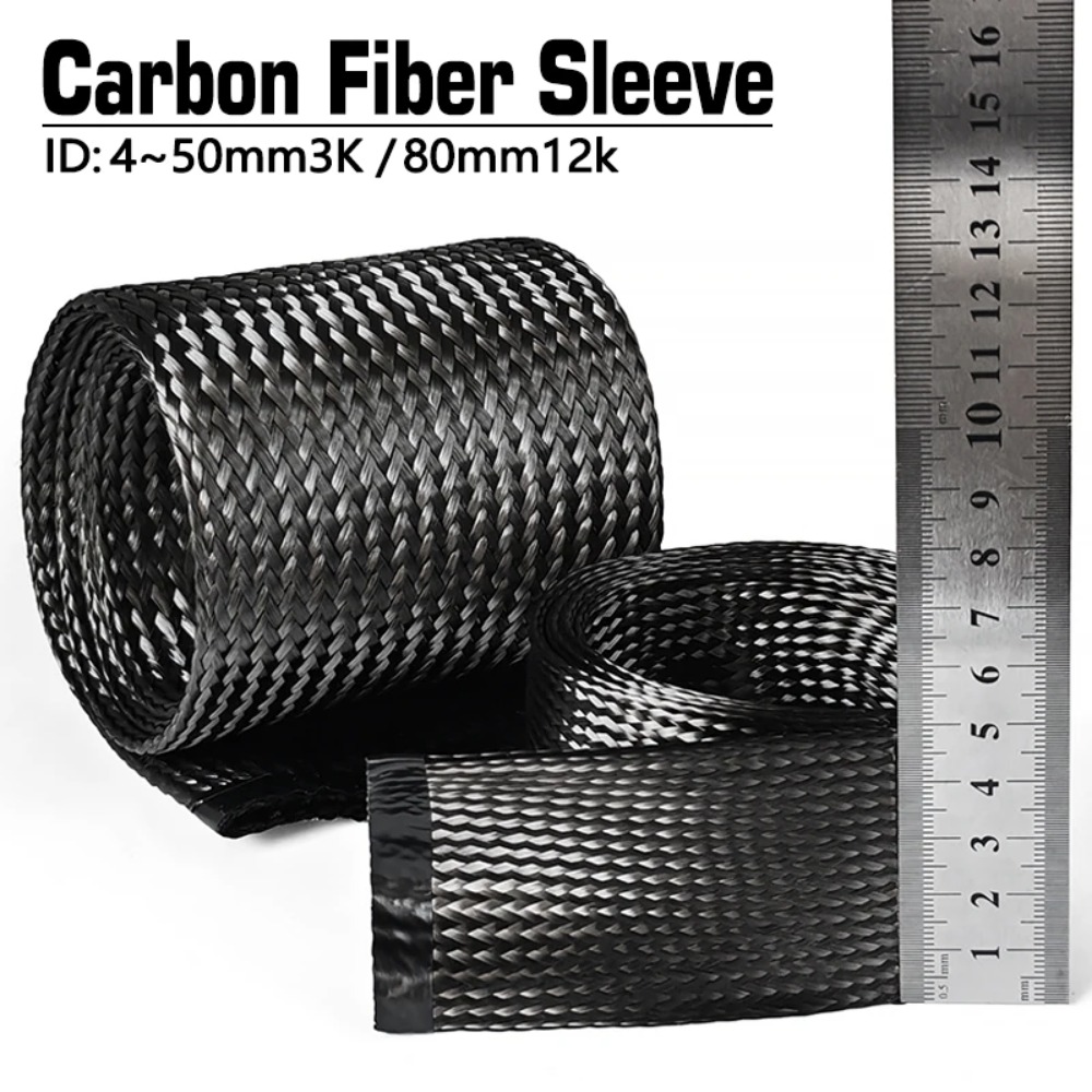 1M Carbon Fiber Cable Sleeve B - Cable Sleeve Braided review and price