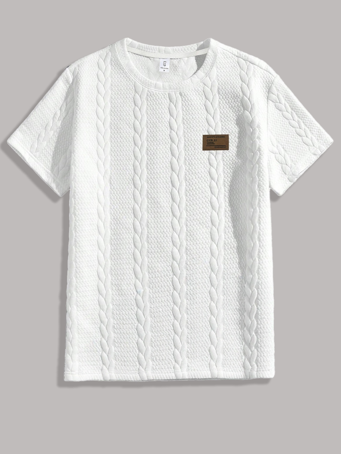 Men's Cable-Knit Jacquard Text - Cable Sleeve Braided review and price