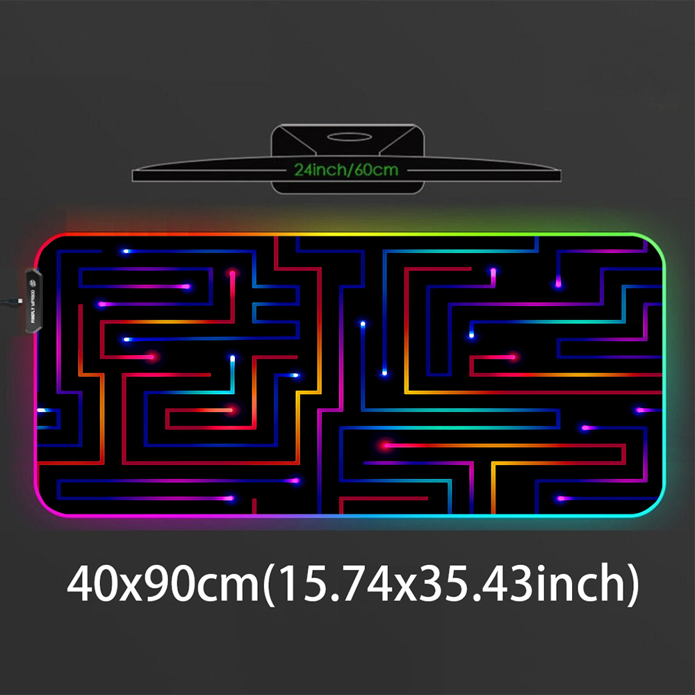 Xxl Mouse Pad 900x400 Neon Cir - Gaming Accessories Pc Setup review and price