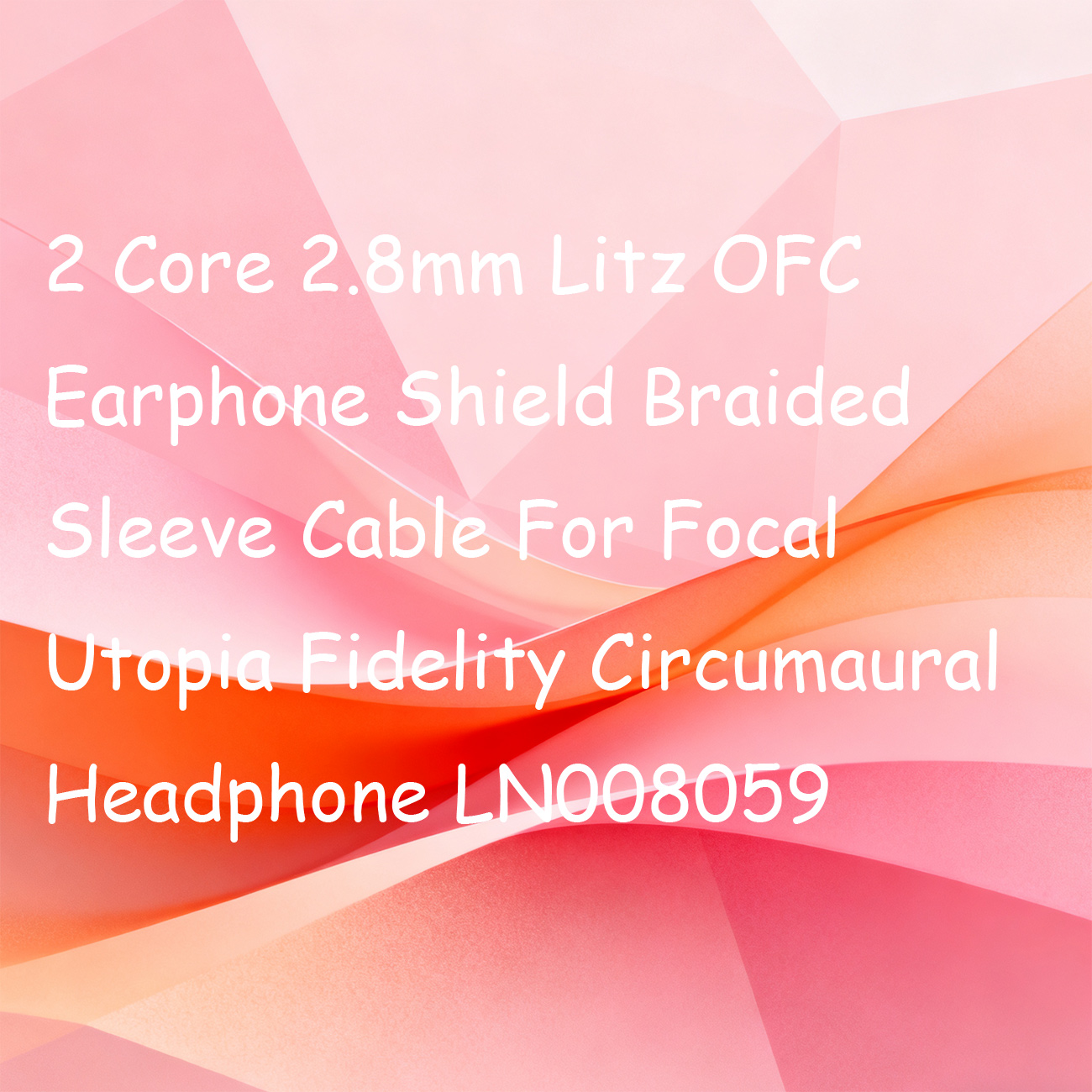 2 Core 2.8mm Litz OFC Earphone - Cable Sleeve Braided review and price